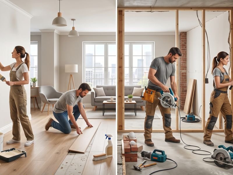 Remodelación vs. renovación: cuál necesita tu apartamento